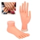 thumbnail image 5 of Modelo de mano de pie falso Modelo Modelo de mano de pie falso, protección del medio ambiente Modelo de mano falsa de goma suave, para artistas de salón Principiantes Tienda de manicura LHCER NONE, 5 of 5