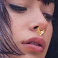 thumbnail image 3 of Miangastore Nose Rings Golden Metal 2Pack 1.3x0.4In, 3 of 9