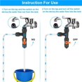 thumbnail image 4 of Billuyoard Limpiador de tanques de peces Kit de cambiador de agua de acuario automático Adaptador de grifo Herramienta de limpieza de tanques de peces Plantas Artificiales Billuyoard HA035685-00, 4 of 6