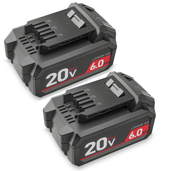 2pack 6000mAh Battery Replacement for Sk-il 20V Battery BY519601 BY519603 BY519702, Compatible with SKIL 20 Volt Power Tools and Chargers