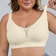 thumbnail image 3 of Plus Size Women Wirefree Bras for Women Full Coverage No Underwire Everyday Bras Comfortable Solid Daily Bra, 3 of 9