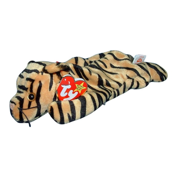 Ty Beanie Baby: Stripes the Tiger - Orange & Black | Stuffed Animal | MWMT