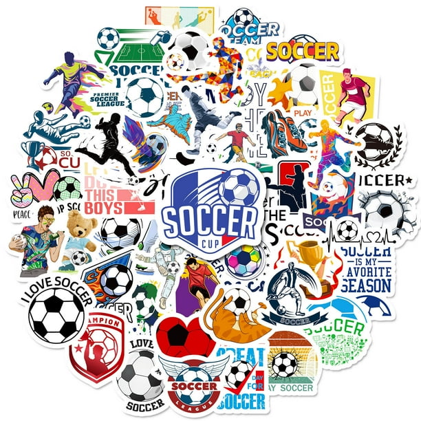 Paquete de pegatinas Waterp para la Copa Mundial de Fútbol, Anime, 50 unidades