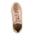 thumbnail image 3 of Flexus Women's RAYFIELD Lace-Up Athletic Shoes – Floral Etched Design, Arch Support, Shock-Absorbent Outsole, 3 of 9