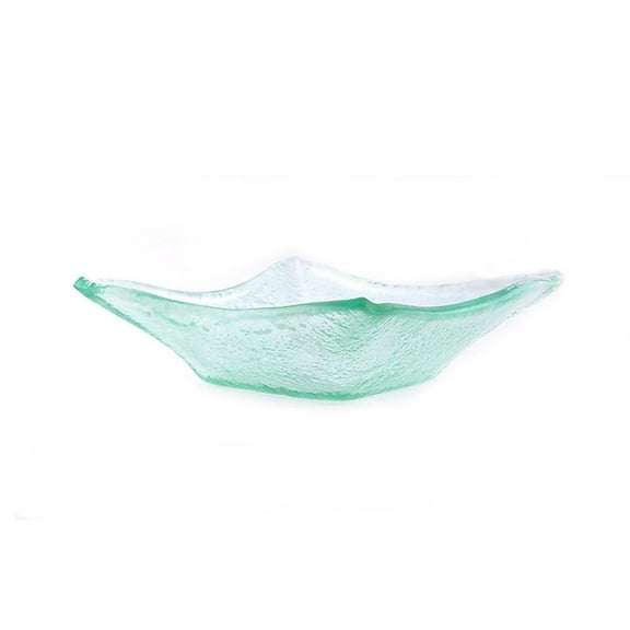 Turgla Fusion Glass Dinnerware 7.5" x 7.5" x h:2" 15 oz. Square Clear Glass Deep Plate, Set of 12 (02-358-20CLR)
