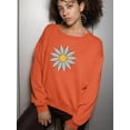 thumbnail image 2 of Smartprints Cute Daisy Flower Art Sweatshirt Women -Image by Shutterstock, Female Medium, 2 of 4