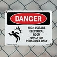 thumbnail image 4 of High Voltage Electrical Room OSHA Danger Rigid Plastic Sign 24 Inch x 18 Inch - 10 Pack, 4 of 8