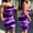 Purple, variant on Women Dresses Plus Sling Sleeveless Sexy Fashion Dresses Plus Size Printed Fashion Dresses Blue Trendy Skirt Size 4XL