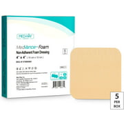 MedVance TM Foam - Waterproof Non-Adhesive Hydrophilic Foam Dressing 4"X4" Box of 5 dressings