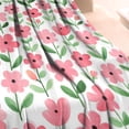 thumbnail image 3 of Pioneer Flower Floral Print Pattern Blanket,Comfortable Soft Lamb Wool Throw Blanket,All Season,Warm Lightweight Blankets for Sofa Bed Couch Living Room Chair,40"x50", 3 of 4
