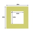 thumbnail image 3 of Pistachio Acid Free 20x20 Picture Frame Mats with White Core Bevel Cut for 10x10 Pictures - Fits, 3 of 3