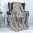 thumbnail image 4 of Wood Print Soft Flannel Fleece Blanket, Pastel Colored Oak Timber Boards of a Farmhouse in the Country Natural Lifestyle, Cozy Plush for Indoor and Outdoor Use, 50" x 70", Multicolor, by Ambesonne, 4 of 5