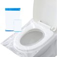 thumbnail image 1 of kaerdiya 100 fundas desechables para asiento de inodoro, paquete individual para viajes y adultos, 1 of 4