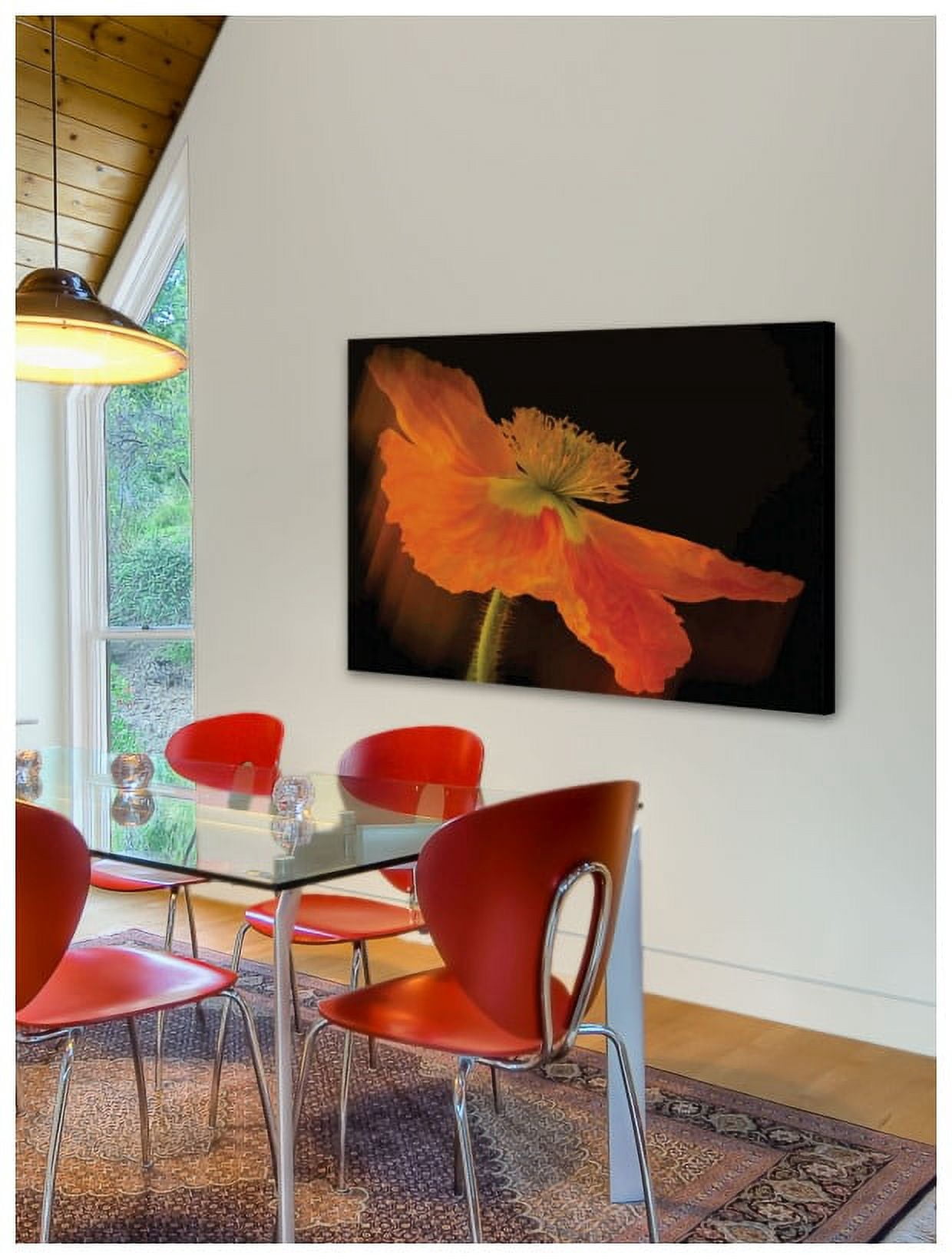 Marmont Hill "Dramatic Orange Poppy" Painting Print on Canvas