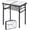 White Marble, variant on FoldingTV Trays Foldable Dinner Tray Table Adjustable Height Food Snack Couch Side Table Sturdy Aluminum Portable Sofa Tray End Table for Outdoor Indoor Camp Pinic Bed Couch Living Room(Rustic Brown)