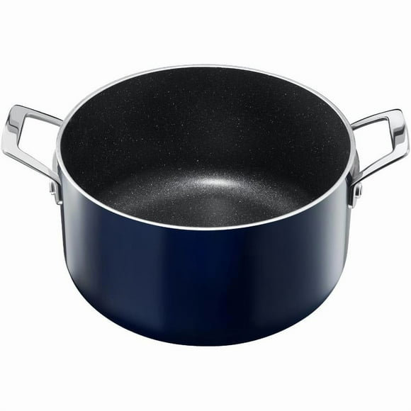 Granite Stone Pot Antiadhésif Dégradé 5qt avec Couvercle en Verre, Bleu