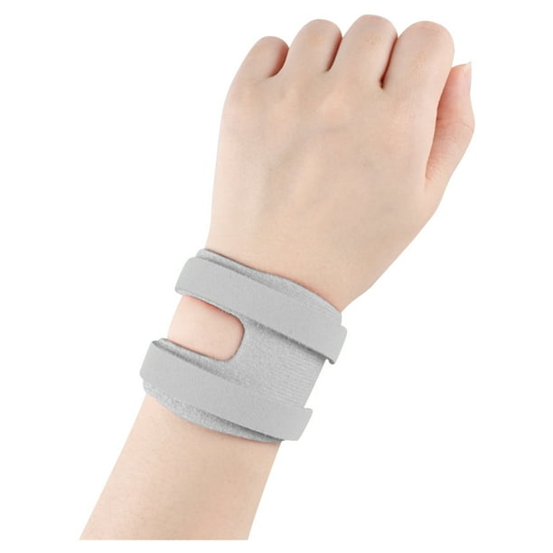 Muñequera Ajustable Correa Soporte Muñeca Antideslizante para Hombres Y Mujeres (gris Izquierdo)