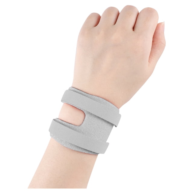 Muñequera Ajustable Correa Soporte Muñeca Antideslizante para Hombres Y Mujeres (gris Izquierdo)