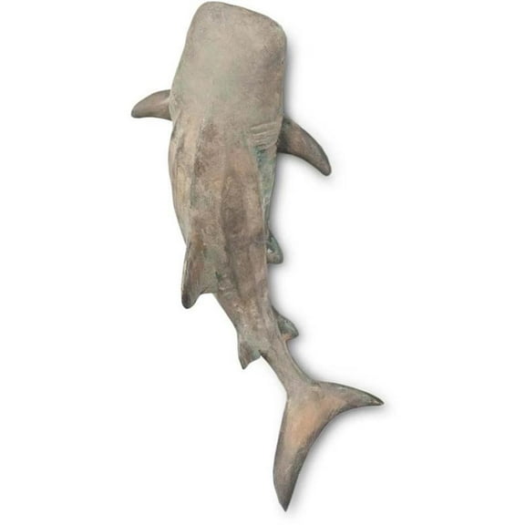 Mercana Willa Small Gray Resin Whale Shark sculpture