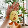 Avocado Plush Keychain Soft Cute Cartoon Avocado Plush Toy Ornament PP ...