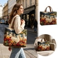 thumbnail image 2 of Women's Quilted Tote Bag 3D Sheep Vintage Hobo Eye-Catching Lightweight Soft Shoulder Bag for Everyday Use 15.7x13.4 Inch, 2 of 4