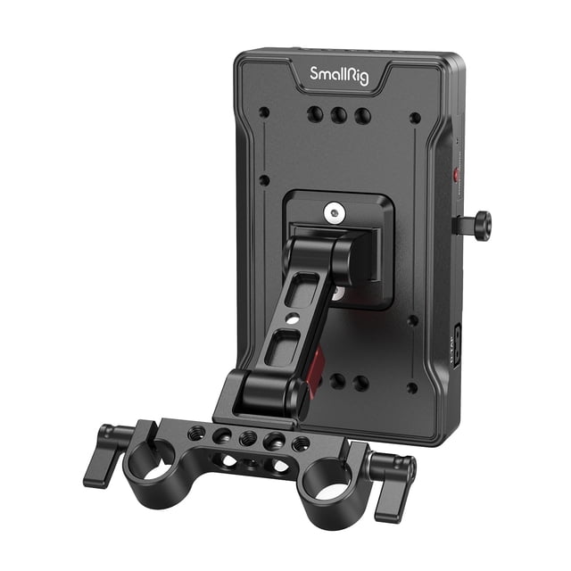 Placa adaptadora de batería V Mount con cargador USB-C PD de 65 W SMALLR