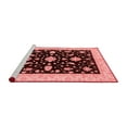 thumbnail image 2 of Ahgly Company Machine Washable Indoor Round Oriental Red Traditional Area Rugs, 3' Round, 2 of 4