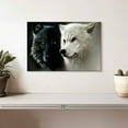 thumbnail image 2 of Elephant Stock Tale Of Two Wolves Wall Art - Horizontal Canvas Wall Art - Living Room Wall Decor - Animal Canvas - Black And Gray Decor - 12" x 8", 2 of 8