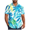thumbnail image 2 of Mens Short Sleeve Dress Shirts Big and Tall Tshirts Shirts for Men Mens Summer Casual Shirts Big and Tall Hawaiian Shirt for Men Cotton Big and Tall my orders, 2 of 6