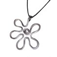 thumbnail image 1 of Boho Hollow Metal Flower Necklace Big Flower Clavicle Chain Pendant Necklace, 1 of 5