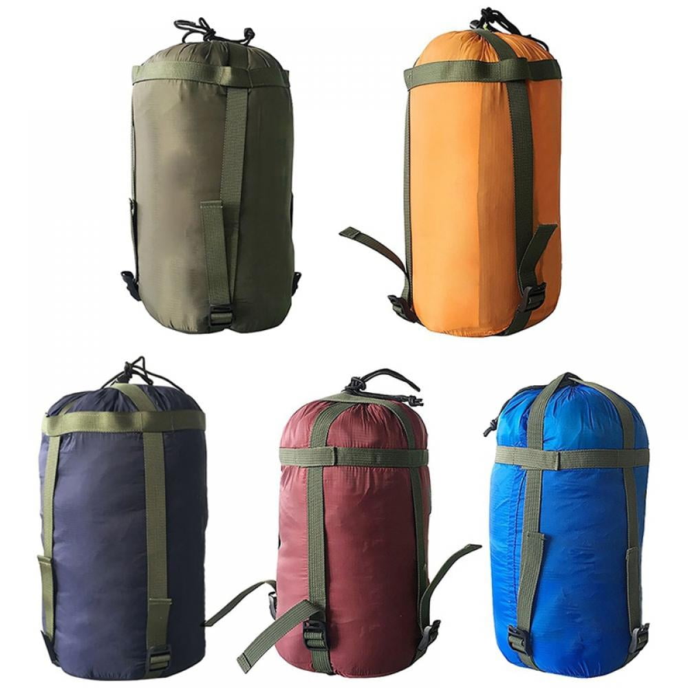 2pcs Medium Travel Drawstring Mesh Stuff Sack Camping Sports Clothes Bag