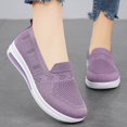 thumbnail image 3 of Mostsola Loafers for Women Lightweight Knitted Mesh Casual Flat Shoes Comfortable Boat Shoes, 3 of 9
