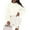 White, variant on PRETTYGARDEN Women's Oversized Sweaters Fall Chunky Knit Pullover Lantern Sleeve Crewneck Jumper Tops Trendy Clothes