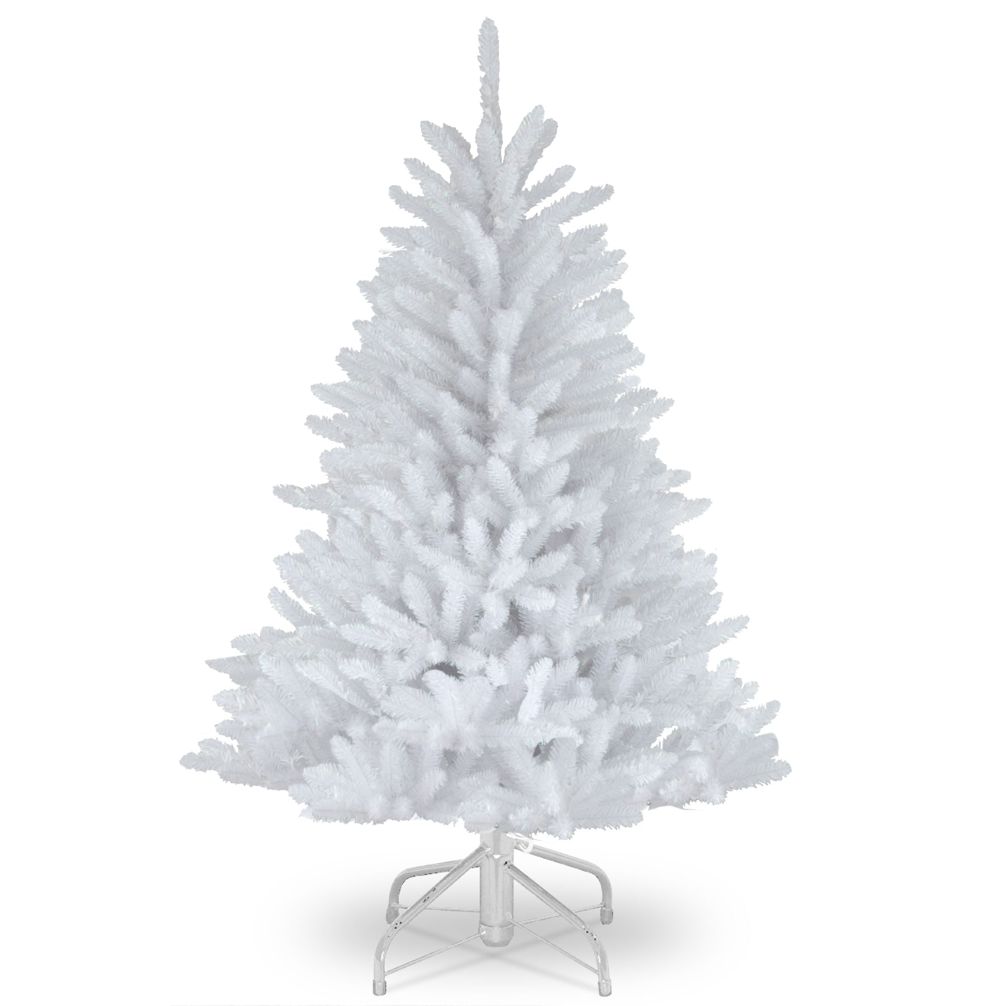Perfect Holiday 7' White PVC and Crystal Artificial Christmas Tree 