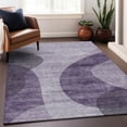 thumbnail image 6 of Addison Rugs Mayfield Washable Transitional Art Deco Purple Rectangle Rug, 9' x 12', 6 of 6