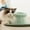 Sky Blue, variant on Elevated Ceramic Pet Food Bowl with Cat Ear Design for Whisker Fatigue in Senior Dogs and Cats