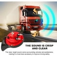 thumbnail image 6 of 2 PCS 300DB Super Loud Train Horn, 12V Waterproof Air Horns Replacement Kit, High Low Tone Car Air Electric Snail Double Horn, Universal Vehicle Air Horn Replacement for Car Truck Boat (Black), 6 of 7