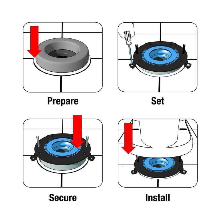 Danco HydroSeat Toilet Flange Repair Kit, Plastic photo 3