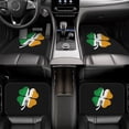 thumbnail image 2 of KAKALAD Irish Shamrock Clover Car Floor Mats 4PC Set Carpet Protection, Universal Fit for Car SUV VA & Truck, Vehicle Front & Rear, 2 of 7