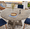 Grey, variant on 47" Round Dining Table for 4, Wooden Farmhouse Kitchen Table, Sturdy Dinner Table for Family Meals & Gatherings