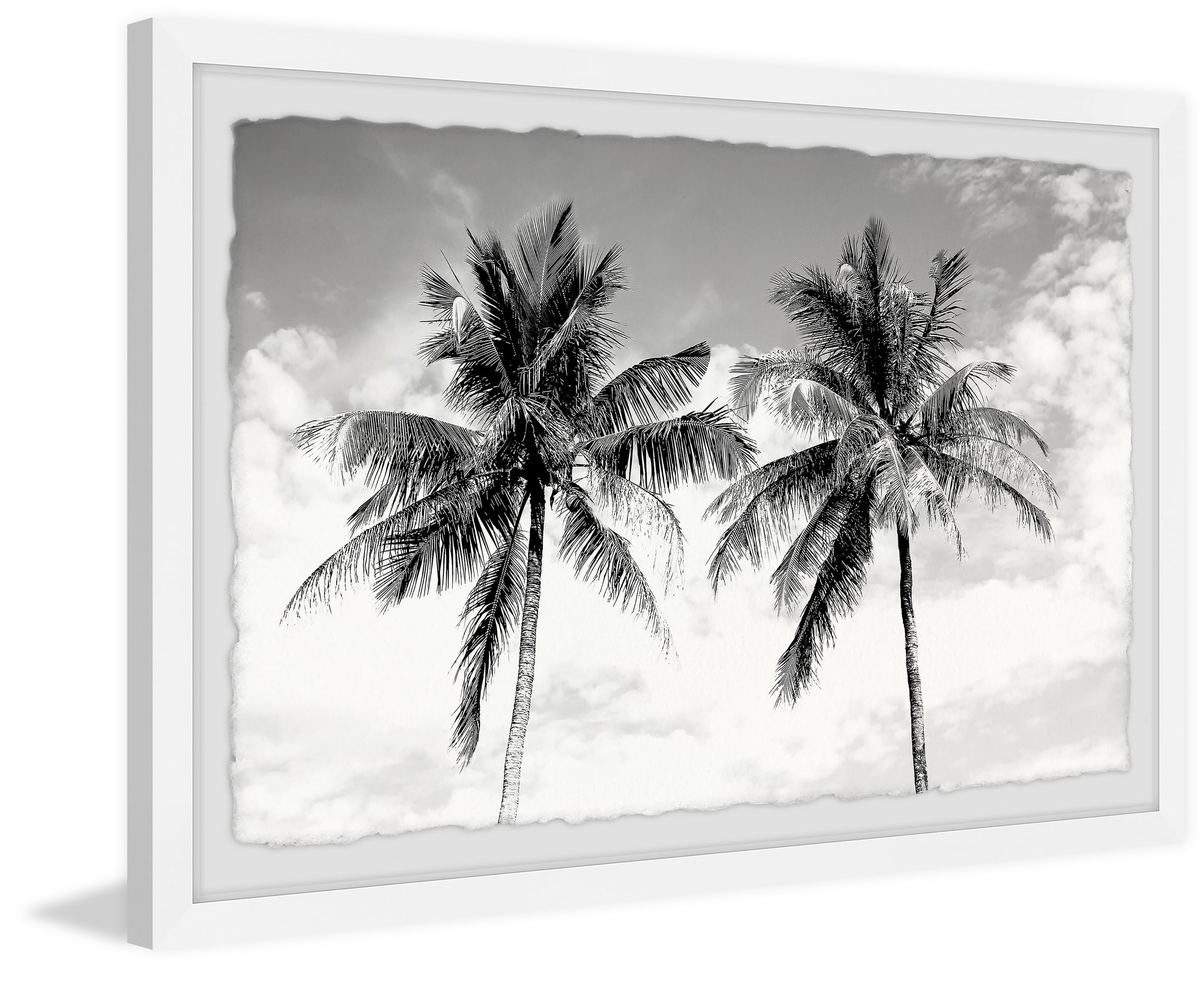 Marmont Hill Twin Palm Tree Framed Wall Art