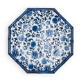 thumbnail image 2 of Two's Company Set Of 4 Chinoiserie Touch Octagonal Dinner Plate With Bamboo Rim., 2 of 3