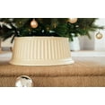 thumbnail image 3 of Tree Nest Rome Round Plastic Christmas Tree Collar, Ivory, Extra-Large, 31in, 3 of 4