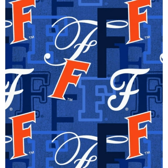 Official Licensed NCAA University of Florida Letters Fabric by the Yard