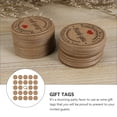 thumbnail image 2 of MasteelfCA 100Pcs Kraft Paper Gift Hangtag Decor Round Thank You Hanging Tags DIY Labels, 2 of 9