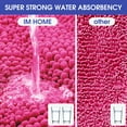 thumbnail image 5 of HAKUNA Striped Hot Pink Bathroom Rug Set 3 Pieces Ultra Soft, Non Slip Chenille Toilet Mat, Absorbent Plush Shaggy Bath Mats for Bathroom, Bedroom, Kitchen, 5 of 7