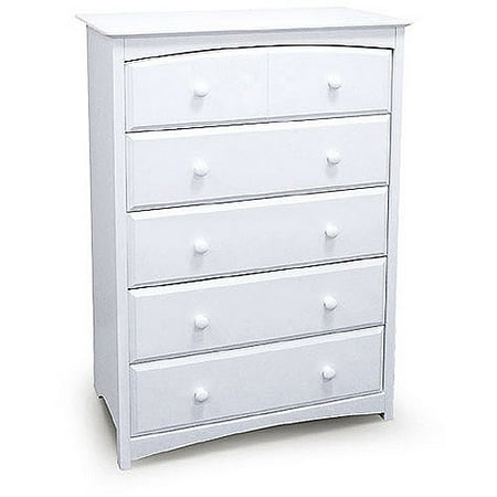 Stork Craft Beatrice 5 Drawer Chest Color White Walmart Com