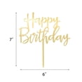 thumbnail image 2 of Cc Town Decoración Para Tarta De Feliz Cumpleaños, Acrílico Dorado Con Espejo, Versátil, Para Decoración De Fiestas De Cumpleaños, Ideas, Recuerdo Perfecto Para Tu Familia Y Amigos, 2 of 5