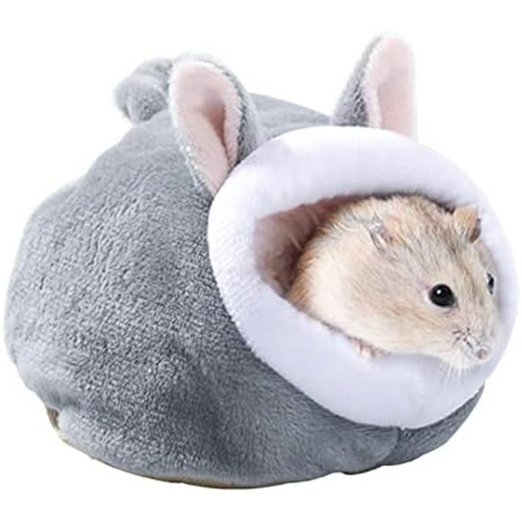Lunfar 12x10x9cm Hamster Hammock Winter Warm Velvet Small Pet Cage Sleep Nest Bed for Guinea Pigs Hedgehog Squirrel Cage Accessories Animals Bed Sheets Animals Bedding Set Animals Bedroom Decor Animal