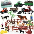 thumbnail image 1 of Set de juego WODMAZ con figuras de animales de granja 40 unidades con tractor 3+, 1 of 1